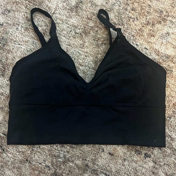 Old Navy Black Black Stretchy Pumping Bra Size Medium - Picture 1 of 2